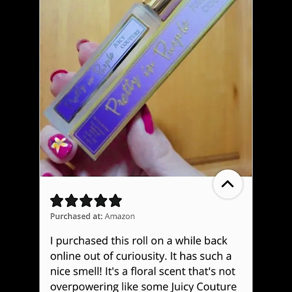 🆕🔥JUICY COUTURE (PRETTY IN PURPLE)PERFUME ROLLER BALL SMELLS REALLY GOOD NWT! - Picture 7 of 10